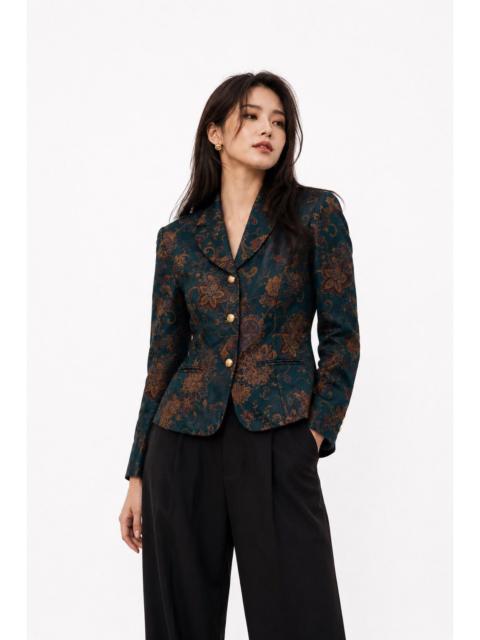 Burberry Burberry Vintage Floral Paisley Blazer Jacket