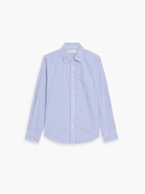 ALEX MILL Mill striped cotton-poplin shirt
