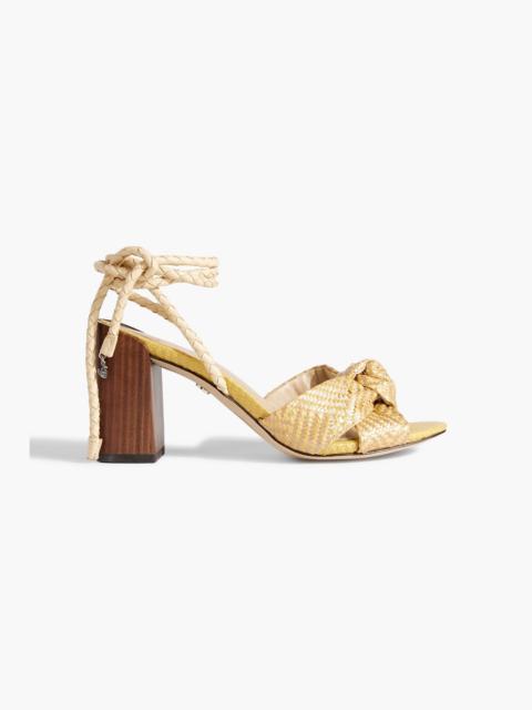 Other Designers Bodhi knotted faux raffia sandals