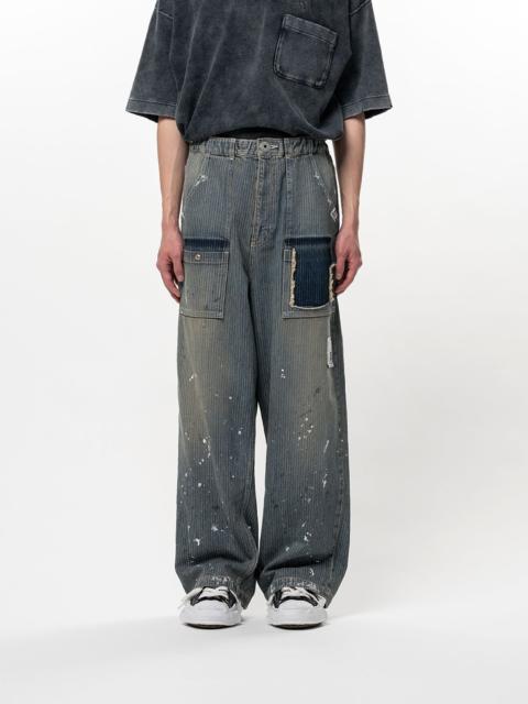 Maison MIHARAYASUHIRO Stripe Denim Bush Pants