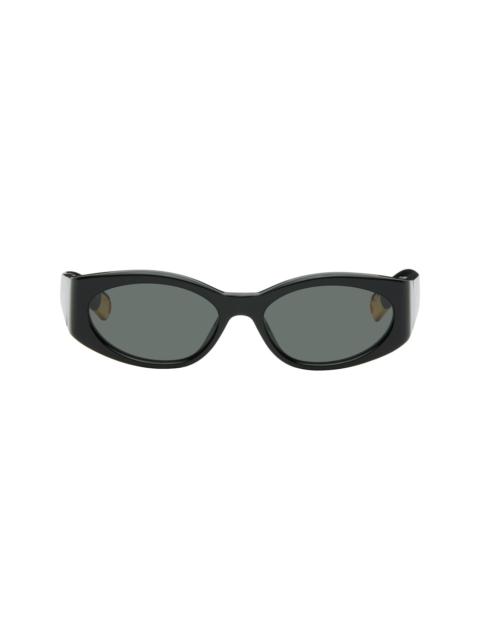 JACQUEMUS Black 'The Ovalo' Sunglasses