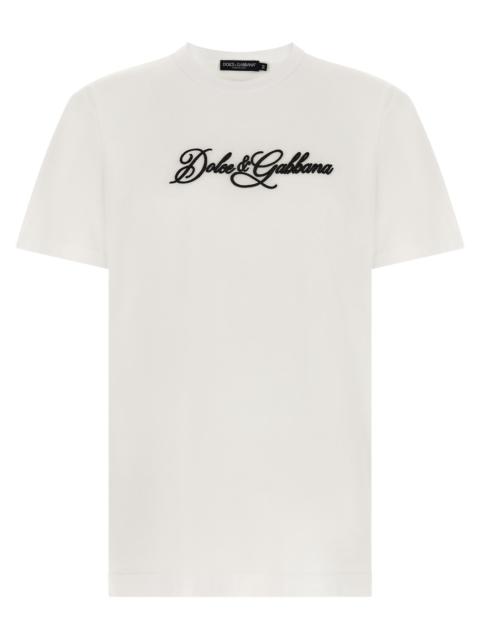 Dolce & Gabbana Dolce & Gabbana Men Logo Embroidery T-Shirt