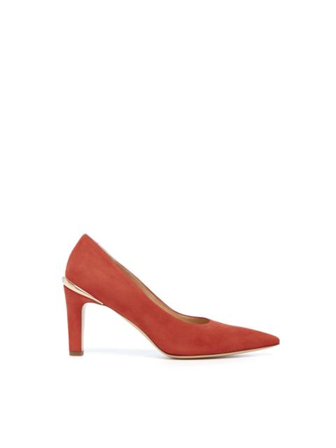 Edwina High Heel Stiletto Pump in Burnt Sienna Suede