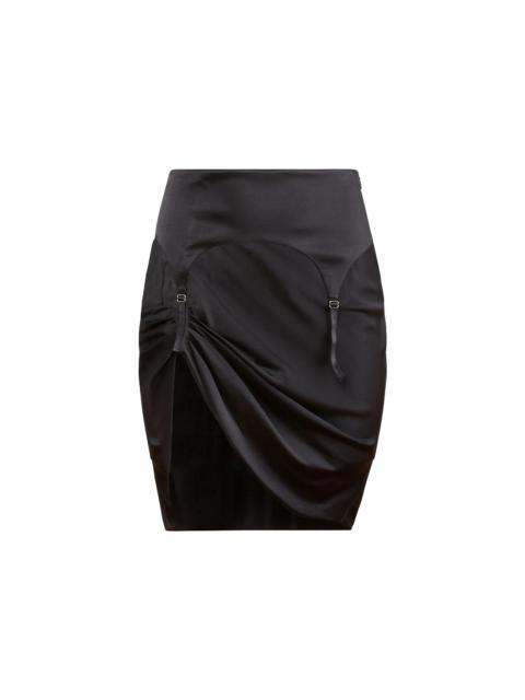 Fleur du Mal Silk Garter Skirt