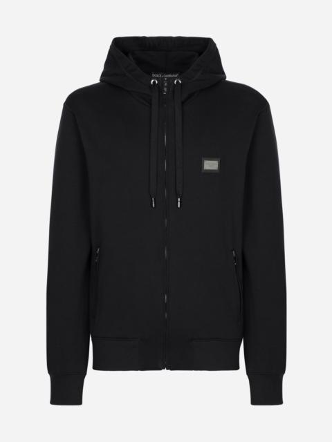 Dolce & Gabbana Jersey zip-up hoodie