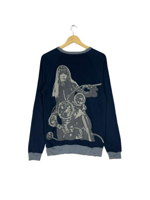 Hysteric Glamour 🔥HYSTERIC GLAMOUR MOTORCYCLE SWEATSHIRT CREWNECK