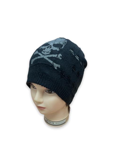 Distressed Skulls Reversible Beanie Hats Snow Caps