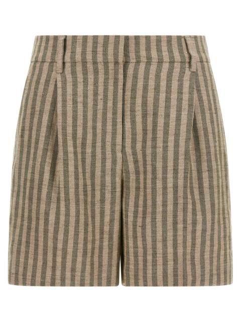 Brunello Cucinelli Brunello Cucinelli Women Striped Bermuda Shorts
