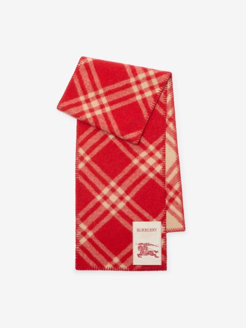 Burberry Check Wool Scarf