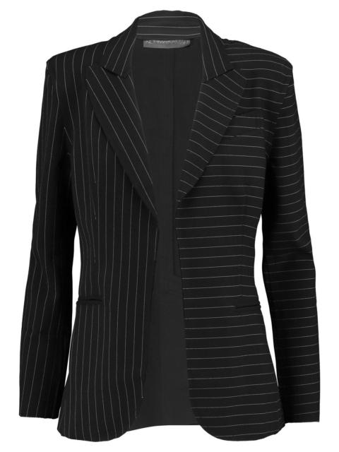 NORMA KAMALI Striped crepe blazer