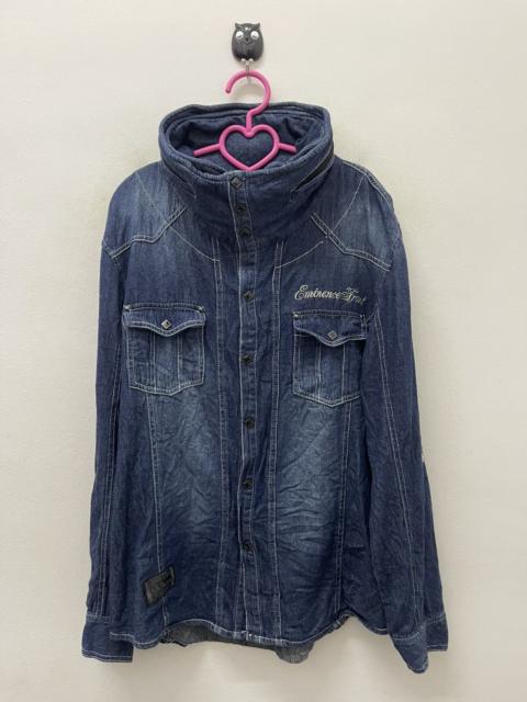 Other Designers Rare Vintage IN THE ATTIC Double Button Double Collar Hoodie