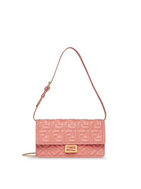 FENDI Fendi Wallet On Chain Baguette Leather Bag