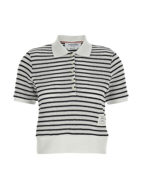 Thom Browne Women Striped Polo Shirt