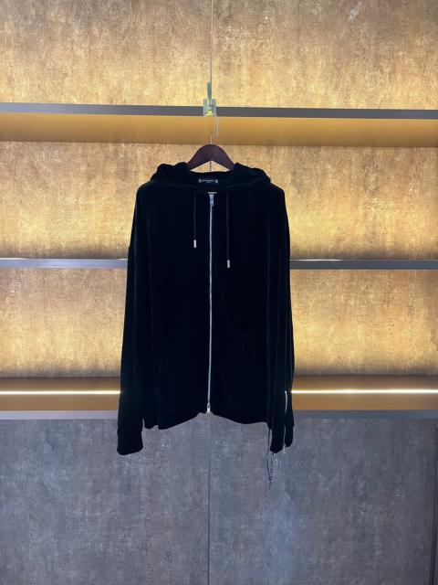 mastermind JAPAN mastermind Japan Black Velour Zip Hoodie