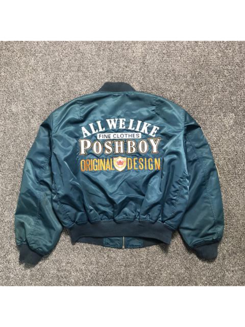 Other Designers Vintage - Vintage Posh Boy Patches Bomber Jacket
