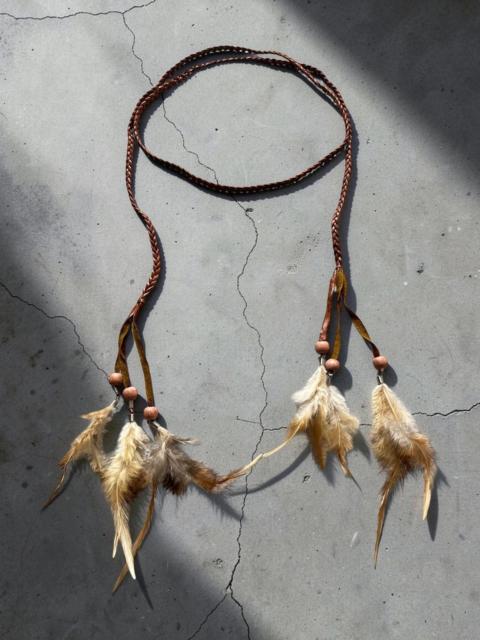 Other Designers If Six Was Nine - Y2K Handmade Boho Feather Necklace LGB IfSixWasNine Style