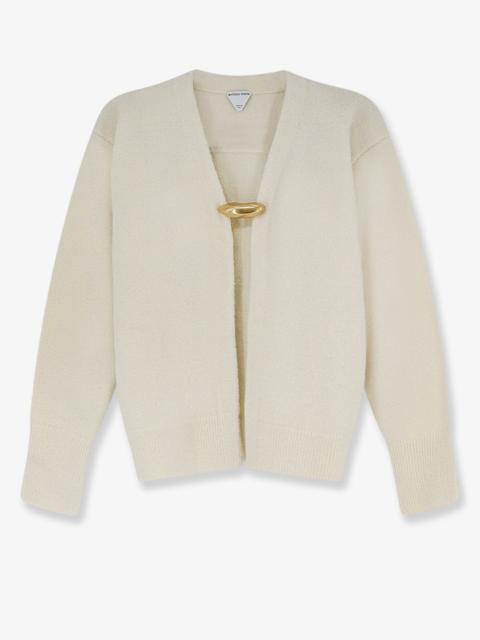 Bottega Veneta Bottega Veneta Cashmere Wool Silk Cardigan White