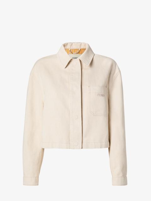FENDI Jacket Beige denim jacket