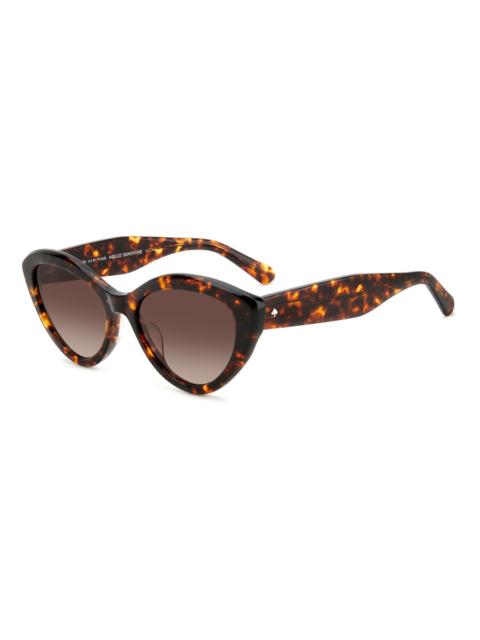 kate spade Kate Spade Ladies Brown Cat Eye Sunglasses JUNIGS086F5HA