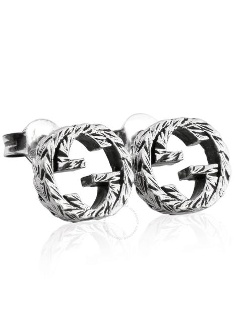 GUCCI Gucci Engraved Interlocking G Earrings