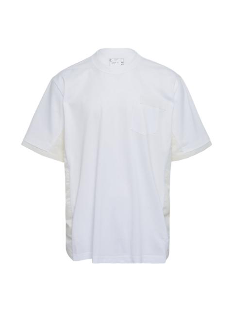 sacai Nylon Twill x Cotton Jersey T-Shirt