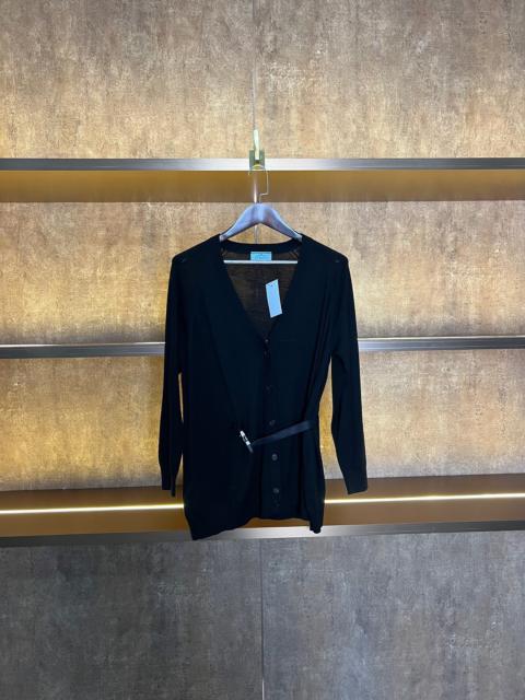 Prada Prada Black Belted Cardigan