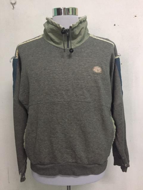 adidas Distress Club Adidas Sweater Zipper Collar