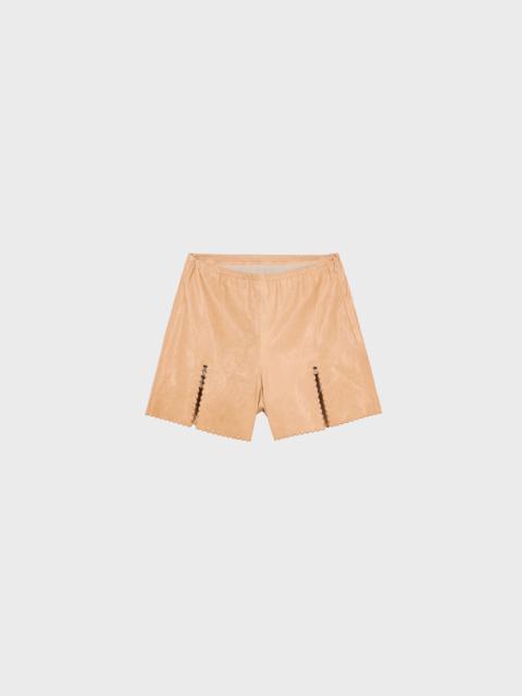 Blumarine LEATHER SHORTS WITH VENTS