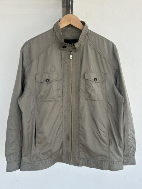 Dolce & Gabbana D&Gababna Vintage Nylon Distress Olive Jacket