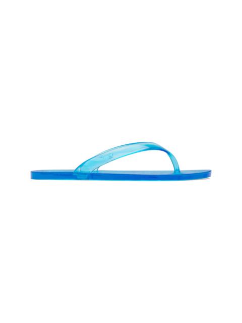 ANCIENT GREEK SANDALS Blue Jelly Flip-Flops