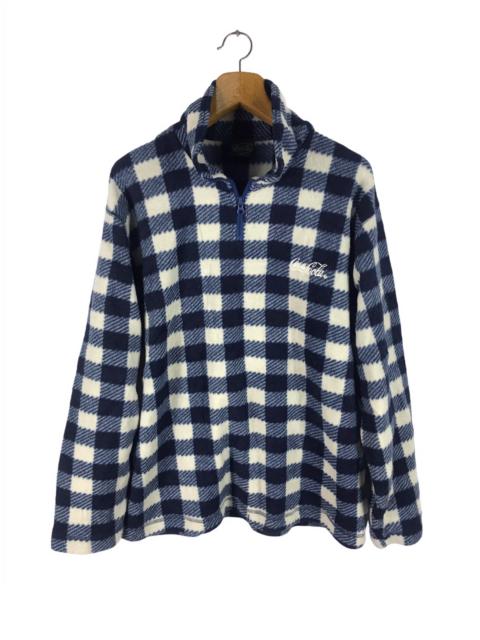 Other Designers Coca Cola - LAST CALL🔥COCA COLA CHECK ZIP PULLOVER FLEECE SWEATER