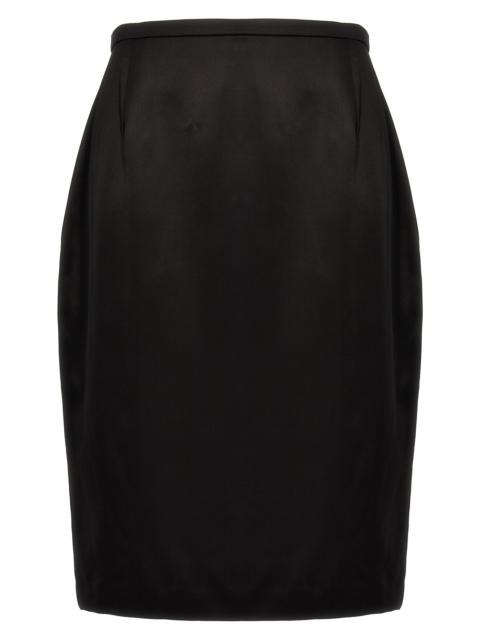 SAINT LAURENT Satin skirt