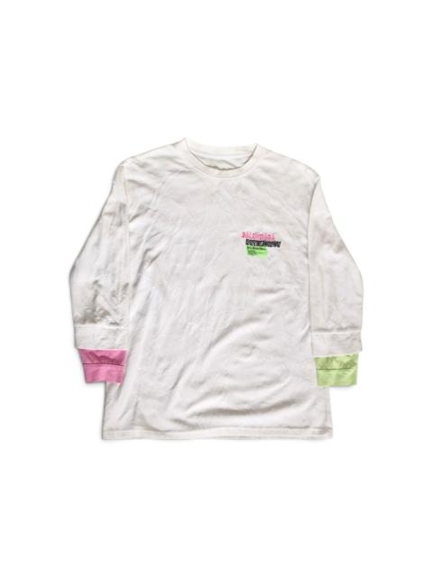 BALENCIAGA BELENCIAGA DOUBLE SLEEVE TSHIRT X FBI