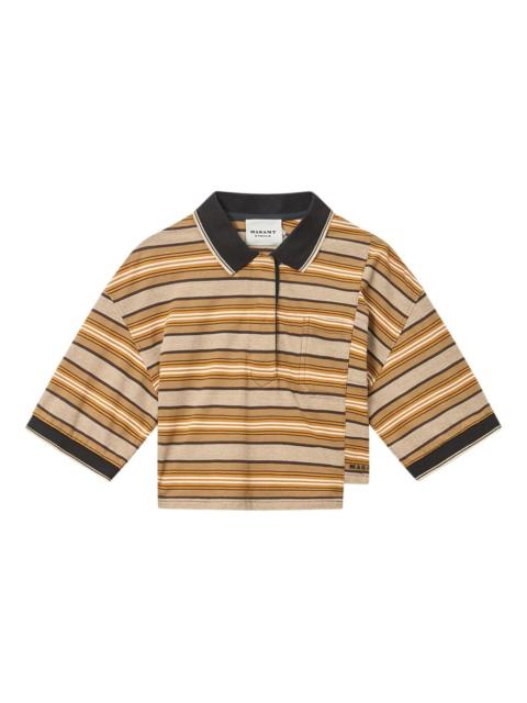 Isabel Marant Étoile Marant Etoile Women Isalyne Striped Cotton Polo Shirt