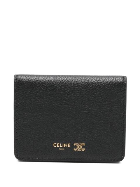CELINE Celine Women Triomphe Leather Card Case