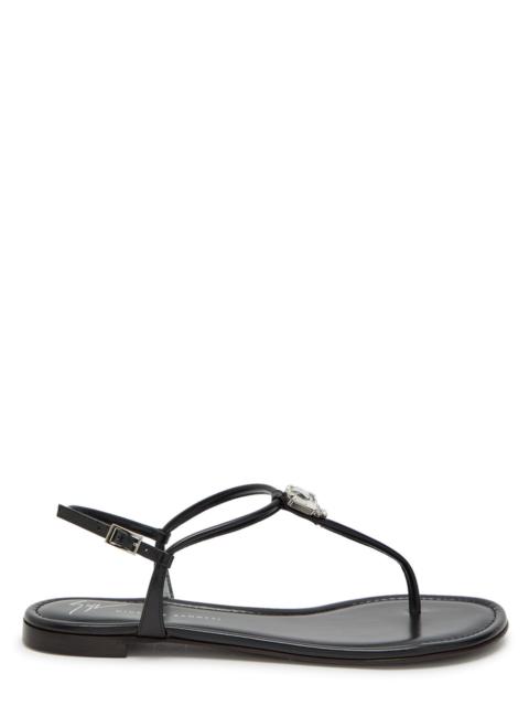 Giuseppe Zanotti Giuseppe Zanotti Hobby 10 Crystal-embellished Leather Sandals