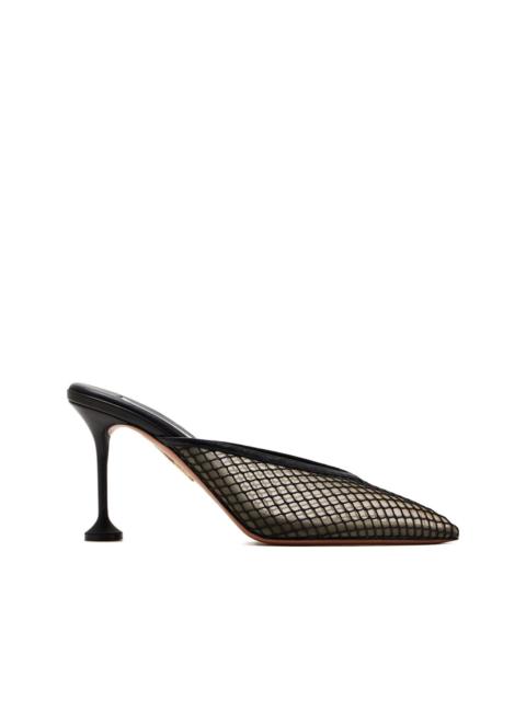 AQUAZZURA 85mm Bisous mesh pumps