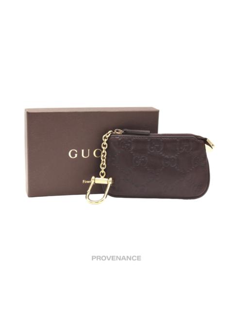 Gucci Key Pouch Cles - Chocolate Guccissima Leather
