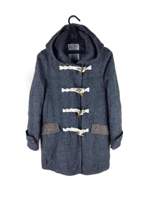 Other Designers HARRIS TWEED X SEVENDAYS SUNDAY WOOL DUFFLE COAT