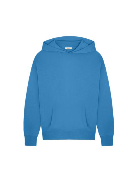 PANGAIA Womens DNA Knitted Hoodie - Geyser Blue