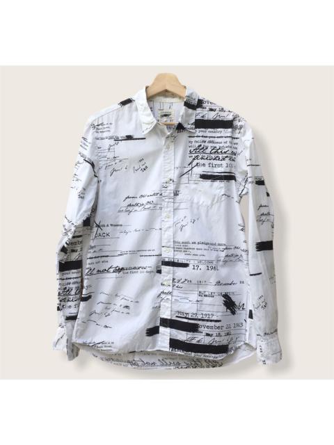 Other Designers Shuttle Notes - All Over Print Upper Shuttle Notes Button Up