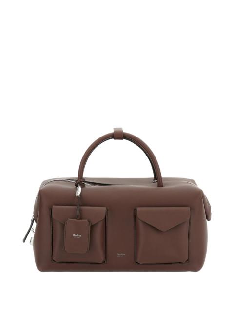 Max Mara Max Mara Padlock Flap Leather Shoulder Bag