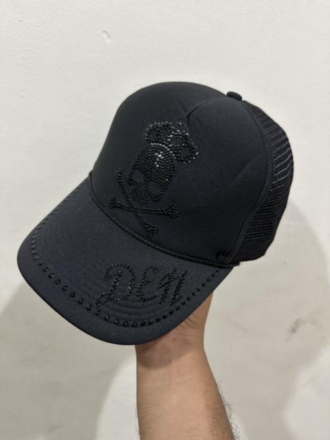 Other Designers Japanese Brand - VTG Skull RhinestoneTrucker Hat