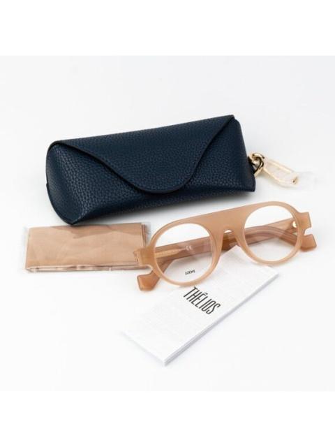 Loewe Loewe Women Eyeglasses Shiny Light Pink Demo Round LW50009I 072 BRAND NEW