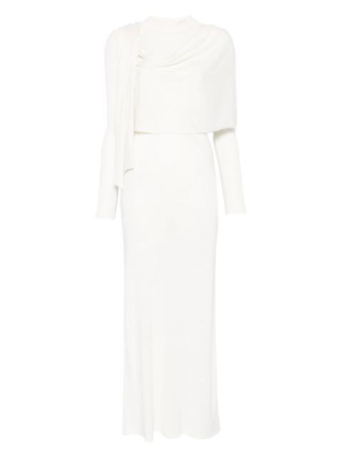 AYA MUSE scarf-detail longsleeved maxi dress