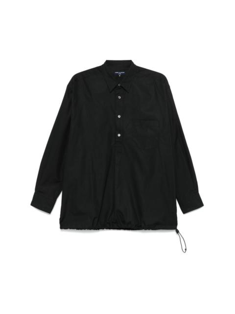 drawstring-hem shirt