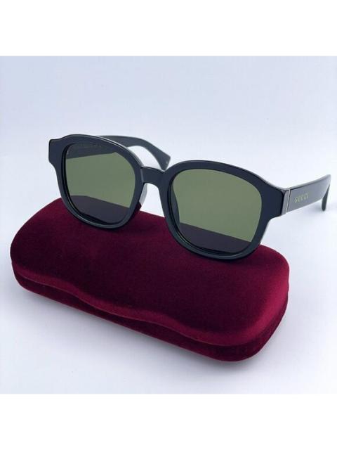 GUCCI SALE! NEW Gucci GG1140SK 002 Black Green Square Unisex Sunglasses