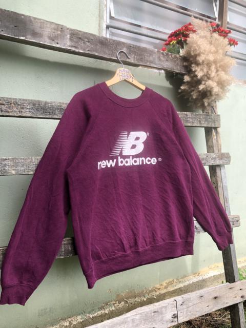 Other Designers Vintage - RARE Vintage New Balance Big Logo x Hanes Sweetshirts