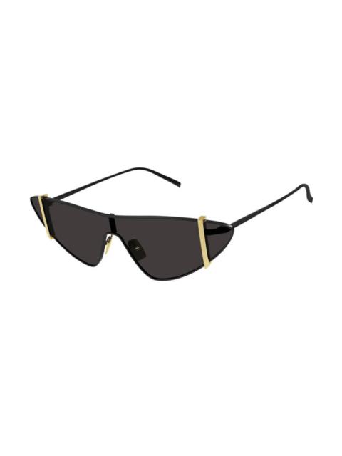 SAINT LAURENT Saint Laurent Ladies Black Shield Sunglasses SL536 001