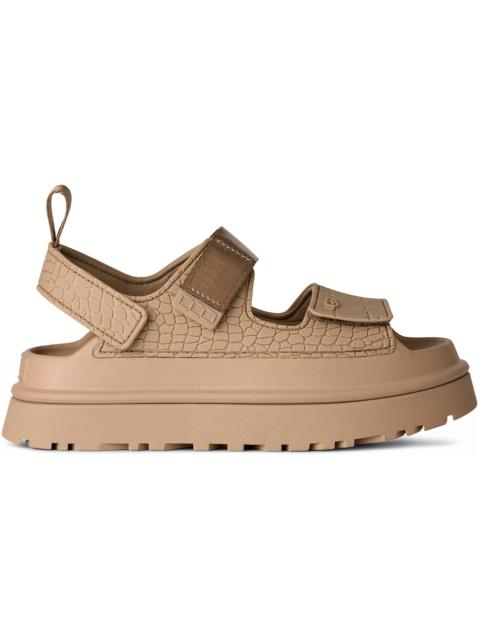 UGG UGG GoldenGlow Embossed Sandal Mustard Seed (Women's)